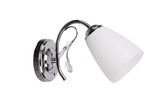 Applique chromée avec abat-jour blanc 40W E14 Ursella Candellux 21-76991