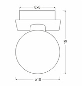 Plafoniera abajur bilă albă Oden 91-03195