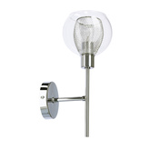 Applique candellux ozzo 21-72184 applique chrome incolore abat-jour