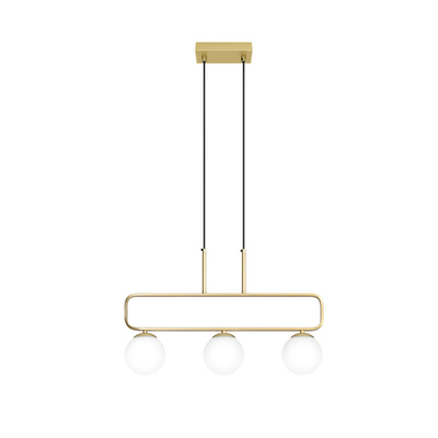 Hanging lamp brass white 3xG9 Jove 33-01573