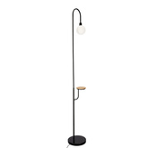 Stehleuchte schwarzes Regal 173cm Vanity 51-00057