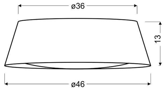 Kaltweiße LED-Deckenleuchte 16W brauner Lampenschirm Mola Candellux 31-41500