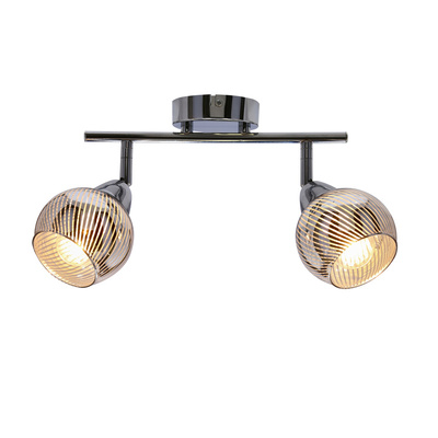 Wall lamp strip 2X10W E14 LED chrome FORT 92-62819