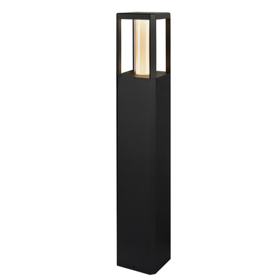 Lampa ogrodowa stojąca LED CROCUS – czarny słupek 2x6W IP65 - nowoczesne oświetlenie ścieżki ogrodowej