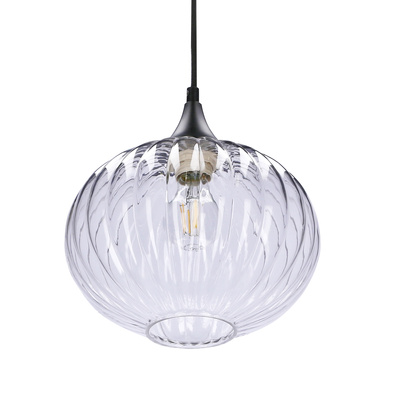 Lampe suspendue noir/clair 240mm Exeter Ledea 50101276