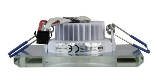 Chrome/white square LED ceiling light SSP-22 2263885