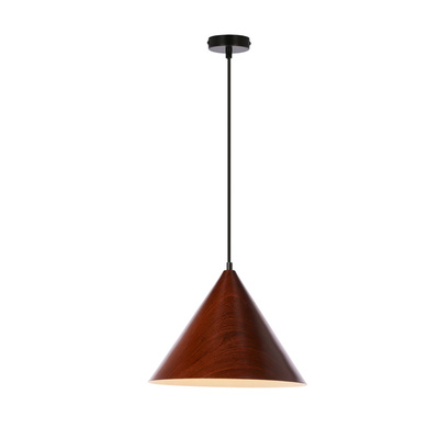 DUNCA LAMPE SUSPENDUE 32CM E27 ABAT-JOUR NOIR FONCÉ