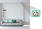 Ceiling luminaire square green LED eyelet GU10 SS-22 2235233