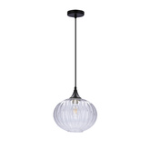 Hanging lamp black/clear 240mm Exeter Ledea 50101276