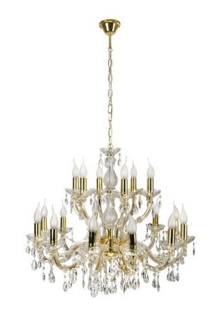 Gold LED crystal hanging ceiling lamp