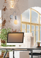 Wall lamp white matt metal frame Basso Candellux 21-70982