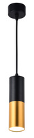 Tube suspendu Candellux or noir 31-77677