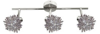 Lampa sufitowa Split listwa 3-punktowa do salonu metalowa