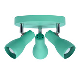 Lampa sufitowa Picardo plafon regulowany 3-punktowy metalowy zielony E14