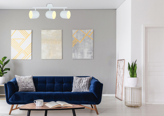 Lampa ścienna Candellux Azuro 93-63267 listwa E27 biały