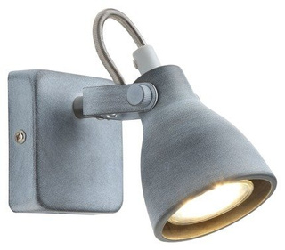 Wall lamp 1xGU10 gray matt 11cm ASH 91-64394