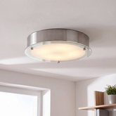 Plafonnier plafond 33 1x18W LED satiné RONDA 13-30245