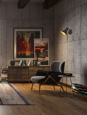 Aplic 1X40W E27 negru + metal auriu DISO 91-63410