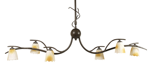 Ceiling lamp Candellux 36-84838 Mikado plafond 6*40W G9 patina