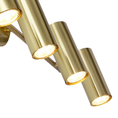 Brass lamp wall/ceiling strip 4x15W Colly 94-01740