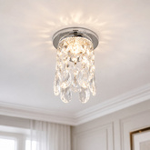 Candellux ceiling luminaire decorative chrome crystals 50 W