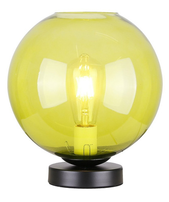 Cabinet bedside lamp green glass 60W E27 Globe Candellux 41-78292