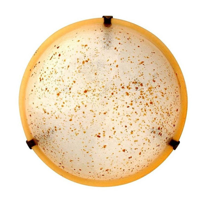 Runde Deckenleuchte aus Glas mit gelben Punkten 30 cm Granilia 13-95162