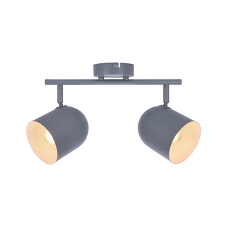 Lampa ścienna listwa 2X40W E27 szary mat AZURO 92-63212