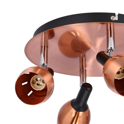 Ceiling lamp plafond 4xGU10 copper CROSS 98-34878