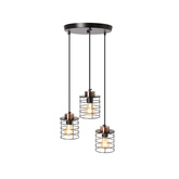 Lampa suspendata placa neagra 3xE27 Glob 33-00408