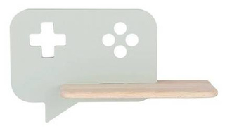 Mintfarbene 5-W-LED-Wandleuchte für ein Kind mit Konsolenregal 21-75680