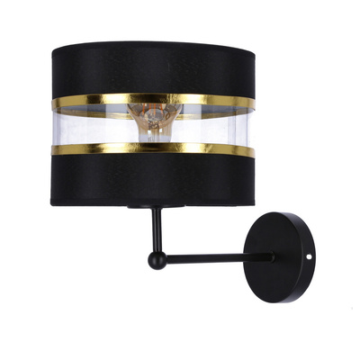 Andy lamp applique noire 1X40W E27 abat-jour 21-06134