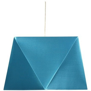 Lampa wisząca Hexagen z abażurem turkusowa pojedyncza do salonu E27