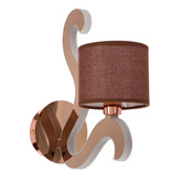 Wall lamp copper woven lampshade luminous arm LED Ambrosia Candellux 21-33499