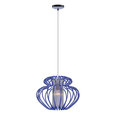 Hanging ceiling lamp 1X60W E27 blue IMPERIA 31-36592