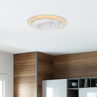 Plafonnier Candellux Bambou 13-05021 Plafonnier Bois Standard 1X60 W E27 Pin