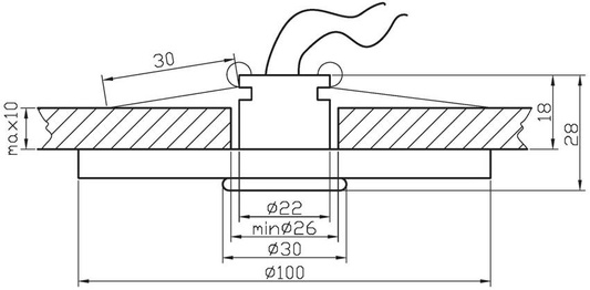 Oprawa stropowa Candellux okrągła G4 2208948