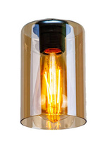 Abat-jour en verre marron E27 pour la lampe Bistro 71-03652