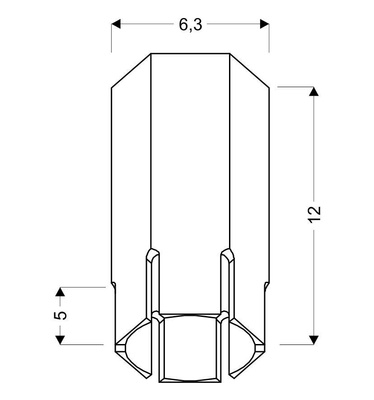 Tub Candellux scurt alb 2282824