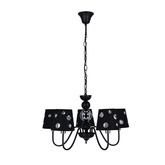 Schwarze Kronleuchter-Hängelampe 5xE14 Batley Ledea 50205106
