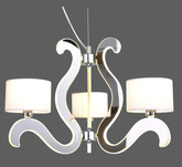 Lampa wisząca chrom 3xE14 + LED Ambrosia 33-33895