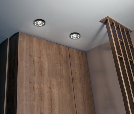 Black tilting ceiling luminaire SSU-15 2263816