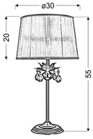 Lampa de masa Patina Adonis 41-27535