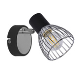 Applique murale applique 1X40W E14 noir + chrome MODO 91-61515