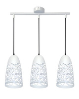 Suspension blanche 3xE27 59cm SABRIN 33-54876