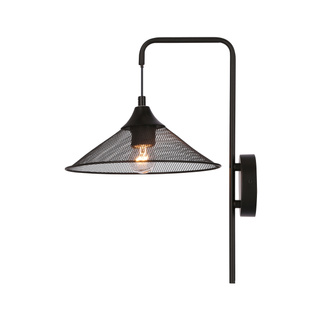 Black metal wall lamp E27 Kiruna Ledea 50401207