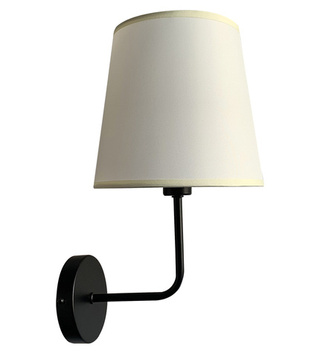 Wandleuchte schwarz und beige matt Pasteri 21-01344