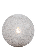 Hängende Kugellampe 30cm 1xE27 weiß CARUBA 31-26944