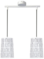 Hängelampe 2xE27 48cm weiß VISTA 32-64271