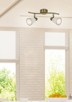 Applique plafonnier bande patine 2xG9 Regent 92-70029